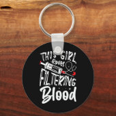 ガールラブフィルタリング血液腎透析ナース キーホルダー (正面)