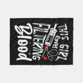 ガールラブフィルタリング血液腎透析ナース フリースブランケット (正面(横))