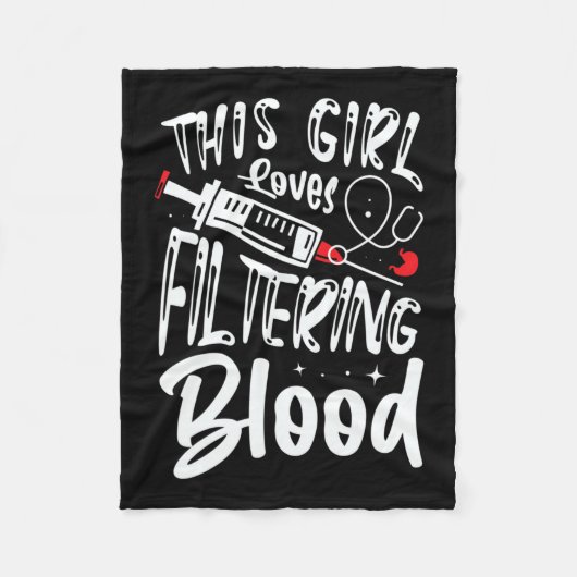 ガールラブフィルタリング血液腎透析ナース フリースブランケット (正面)