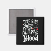 ガールラブフィルタリング血液腎透析ナース マグネット (正面/裏面)