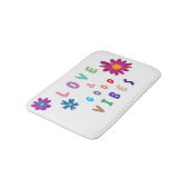 ガールラブ&グッドビブカラフル バスマット (アングル)