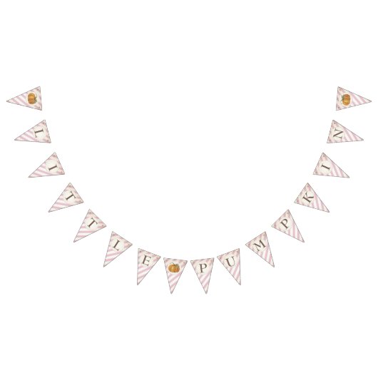 ガールリトルカボチャバンティング誕生日装飾 バンティングフラッグ (全)