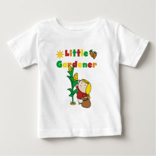 ガールリトルガーデナーTシャツとギフト ベビーTシャツ