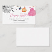 ガールリトルブハロウィーンパンプキンオムツラッフル エンクロージャーカード (正面/裏面)