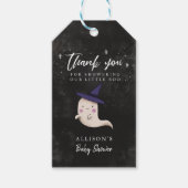 ガールリトルブーテーマベビーシャワーありがとう ギフトタグ (正面)