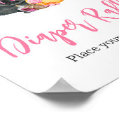 ガールリトルブー幽霊ベビーシャワーオムツラッフル ポスター (角)