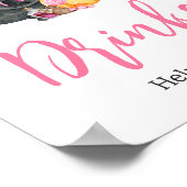 ガールリトルブー幽霊ベビーシャワードリンク ポスター (角)