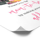 ガールリトルブー幽霊ベビーシャワー封筒ステーション ポスター (角)