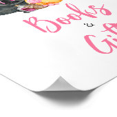 ガールリトルブー幽霊ベビーシャワー本とギフト ポスター (角)