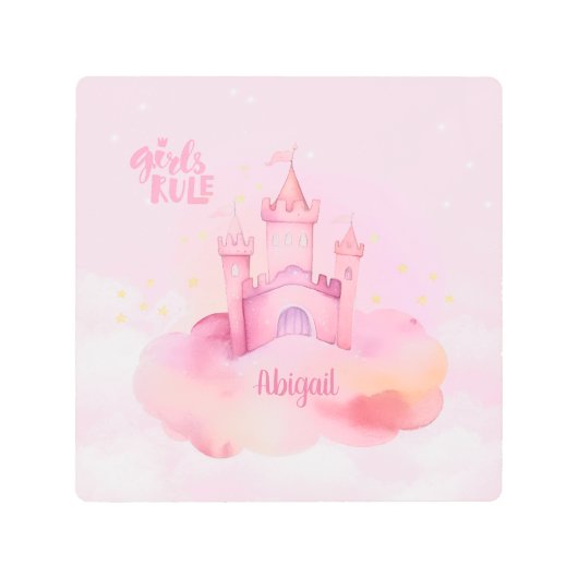 ガールルールのカスタマイズ メタルプリント (正面)