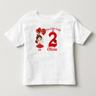 ガールレディバグ誕生日トドラージャージ素晴らしーTシャツ トドラーTシャツ