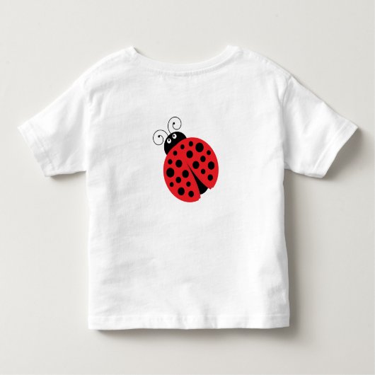 ガールレディバグ誕生日トドラージャージ素晴らしーTシャツ トドラーTシャツ (裏面)