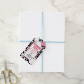 ガールレトロ幽霊ハロウィーン誕生日メッセージカード ギフトタグ (より糸付き)