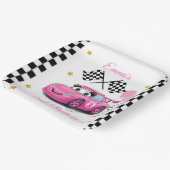 ガールレーシング誕生日プレート | 高速1、高速2 ペーパープレート (傾斜あり)