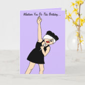 ガールロックスター誕生日 カード (黄色い花)