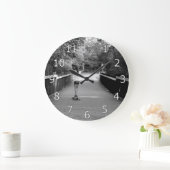 ガールロンボーダー ラージ壁時計 (ホーム)