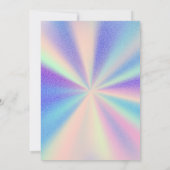 ガールローラースケートで滑る誕生日 招待状 (裏面)