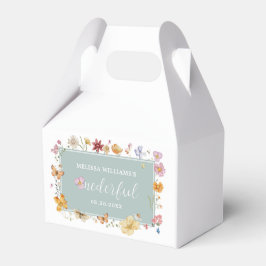 ガールワイルドフラワーオネダーフル1歳のパーティー フェイバーボックス