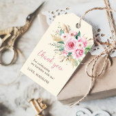 ガールワイルドフラワー1st誕生日パーティー ギフトタグ