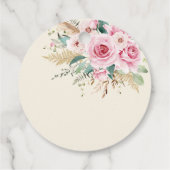 ガールワイルドフラワー1st誕生日パーティー フェイバータグ (裏面)