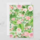 ガールワイルドワンサファリベイビーシャワー 招待状 (裏面)