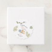 ガールワイルドワンサファリ動物ベビーシャワー フェイバータグ (インサイチュ)