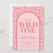 ガールワイルドワンバースデーパーティー 招待状 (正面)