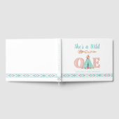 ガールワイルドワンファーストバースデーパーティーゲストブック ゲストブック (全面)