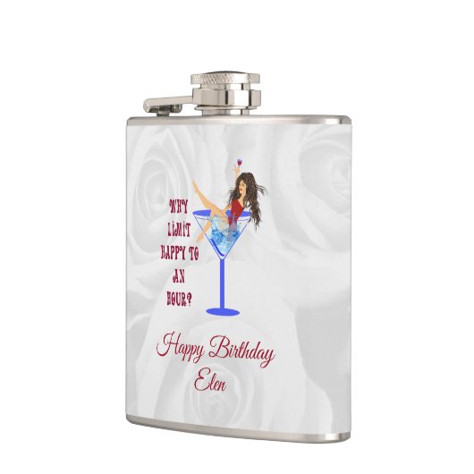 ガールワインとグラス フラスク (左)