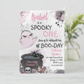 ガールワン不気味ハロウィーン誕生日 招待状 (スタンド正面)