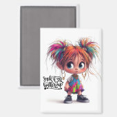 ガール予測できなバターカップマグネット マグネット (正面/裏面)