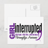 ガール割り込み1線維筋痛 ポストカード (正面/裏面)