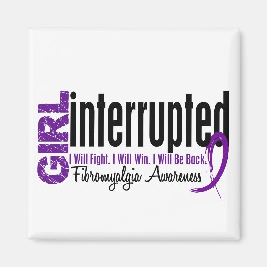 ガール割り込み1線維筋痛 マグネット (正面)