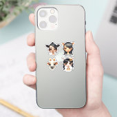 ガール動物愛好家 シール (スマートフォン)