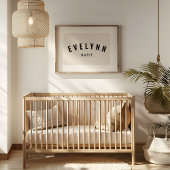 ガール名前をカスタムするプリントミニマリストニュートラルプレイルーム ポスター