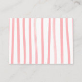 ガール名門私立校風のゴルフ物干しおむつラッフルカード エンクロージャーカード (裏面)