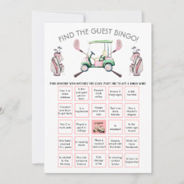 ガール名門私立校風のゴルフFind the Guest BINGO 招待状