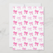 ガール名門私立校風のドール誕生日コケット 招待状 (裏面)