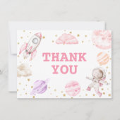 ガール宇宙誕生日 サンキューカード (正面)