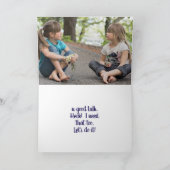 ガール対ガール勇気付けられるカード サンキューカード (内部)