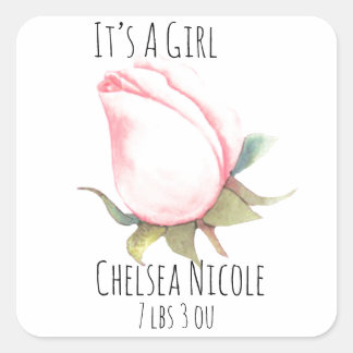 ガール封筒用シール スクエアシール