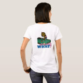 ガール射撃、 発砲プール Tシャツ (裏面フル)
