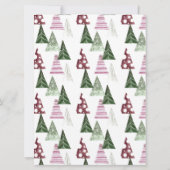 ガール小妖精や小人 |キッズクリスマス小妖精や小人さよならレターカード 招待状 (裏面)