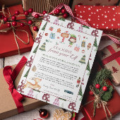 ガール小妖精や小人 |キッズクリスマス小妖精や小人さよならレターカード 招待状