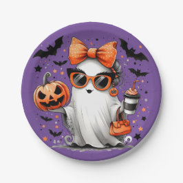 ガール幽霊パーティー ペーパープレート