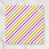 ガール恐竜の誕生日パーティーありがとうメッセージカード フェイバータグ (裏面)