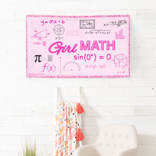 ガール数学公式ジオメトリドームポスター 横断幕 (インサイチュ)