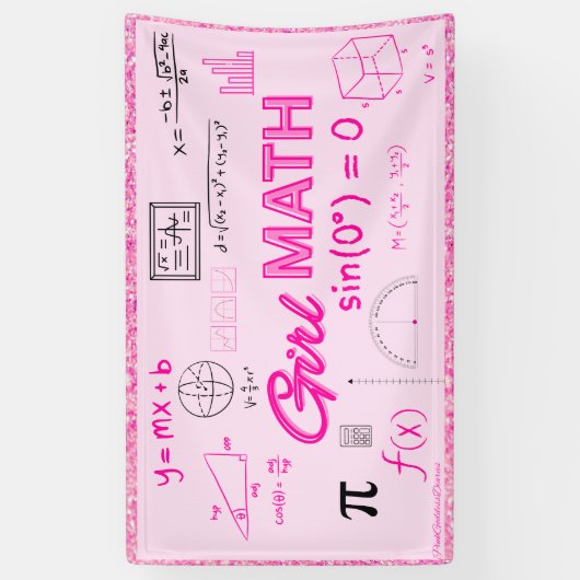 ガール数学公式ジオメトリドームポスター 横断幕 (縦)