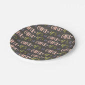 ガール新生児紙プレート ペーパープレート (アングル)