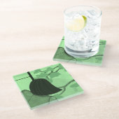 ガール日本のサマークラスガラスコースター ガラスコースター (アングル)